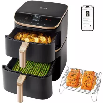 Cosori Turbo Tower Pro Smart Hot Air Fryer 10, 8l črna Cosori Turbo Tower Pro Smart Hot Air Fryer 10, 8l črna
