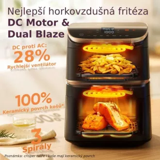 Cosori Turbo Tower Pro Smart Hot Air Fryer 10, 8l črna Cosori Turbo Tower Pro Smart Hot Air Fryer 10, 8l črna