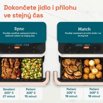 Cosori TF101S Dual blaze TwinFry 10l zračni cvrtnik - bel