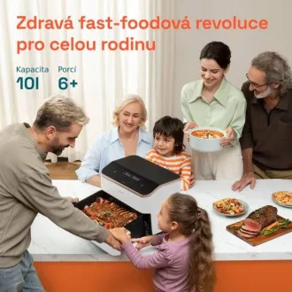 Cosori TF101S Dual blaze TwinFry 10l zračni cvrtnik - bel