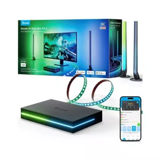 Govee AI Sync Box Kit 2 Smart PC Lighting Kit 27-34" LED paneli Govee AI Sync Box Kit 2 Smart PC Lighting Kit 27-34" LED paneli