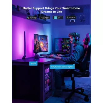 Govee AI Sync Box Kit 2 Smart PC Lighting Kit 27-34" LED paneli Govee AI Sync Box Kit 2 Smart PC Lighting Kit 27-34" LED paneli