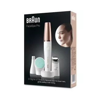 Epilator Braun FaceSpa Pro 913 za epilacijo obraza, 3v1, revitalizacijo, toniziranje kože