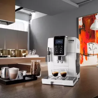 DeLonghi ECAM 350.35.W Dinamica popolnoma avtomatski aparat za kavo, 1450 W, 15 barov, LCD zaslon, bel DeLonghi ECAM 350.35.W Dinamica popolnoma avtomatski aparat za kavo, 1450 W, 15 barov, LCD zaslon, bel