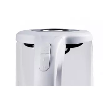 Orava VK-4017 W električni čajnik, 2200 W, 1,7 l, steklo, osvetlitev LED, samodejni izklop, bela