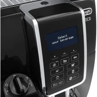 DeLonghi Dinamica ECAM 350.55.B avtomatski aparat za kavo, 15 barov, vgrajen mlinček, mlečni sistem, pladenj za mleto kavo DeLonghi Dinamica ECAM 350.55.B avtomatski aparat za kavo, 15 barov, vgrajen mlinček, mlečni sistem, pladenj za mleto kavo