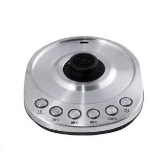 ORAVA Delux električni čajnik, 2200 W, 1,7 l, nadzor temperature, samodejni izklop, nerjaveče jeklo
