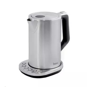 ORAVA Delux električni čajnik, 2200 W, 1,7 l, nadzor temperature, samodejni izklop, nerjaveče jeklo