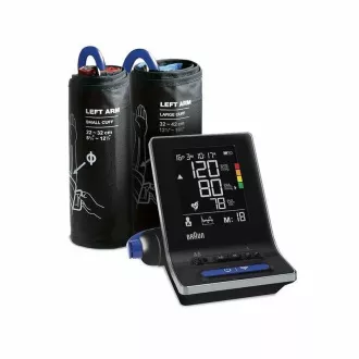 Braun ExactFit 5 CONNECT BUA6350 ročni merilnik krvnega tlaka, zaznavanje aritmije, LCD zaslon, Bluetooth