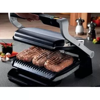 Tefal GC712D34 električni žar OptiGrill Inox, 2000 W, 6 programov, termostat, pladenj za sok, srebrna / črna Tefal GC712D34 električni žar OptiGrill Inox, 2000 W, 6 programov, termostat, pladenj za sok, srebrna / črna
