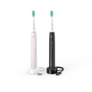 Philips HX3675/15 Električna zobna ščetka Sonicare, sonična, časovnik, senzor pritiska, 2 kosa, roza in črna