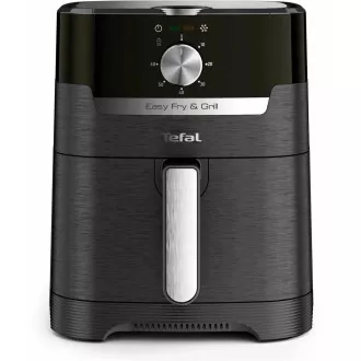 TEFAL EY501815 Toplozračni cvrtnik Easy Fry & Grill, za cvrtje in žar, 4, 2 l, 1550 W, mehansko upravljanje, črn