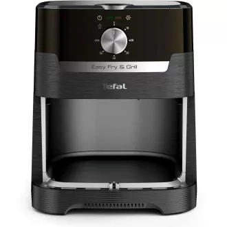 TEFAL EY501815 Toplozračni cvrtnik Easy Fry & Grill, za cvrtje in žar, 4, 2 l, 1550 W, mehansko upravljanje, črn