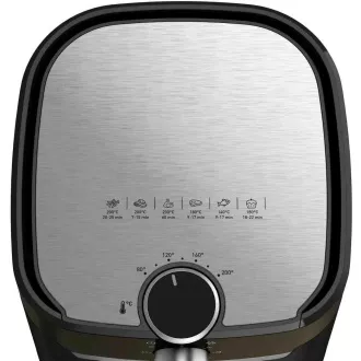 TEFAL EY501815 Toplozračni cvrtnik Easy Fry & Grill, za cvrtje in žar, 4, 2 l, 1550 W, mehansko upravljanje, črn