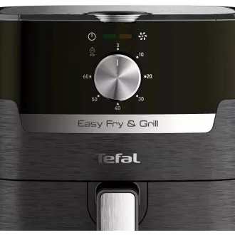 TEFAL EY501815 Toplozračni cvrtnik Easy Fry & Grill, za cvrtje in žar, 4, 2 l, 1550 W, mehansko upravljanje, črn