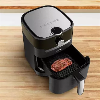 TEFAL EY501815 Toplozračni cvrtnik Easy Fry & Grill, za cvrtje in žar, 4, 2 l, 1550 W, mehansko upravljanje, črn