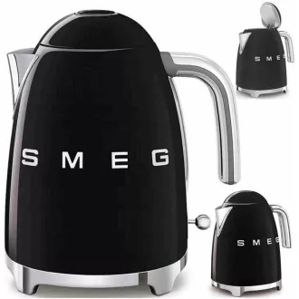 Smeg KLF03BLEU električni kuhalnik, 1, 7 l, (7 skodelic), 2400 W, slog iz 50. let prejšnjega stoletja, črn