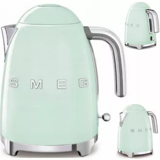 Smeg KLF03PGEU električni čajnik, 1, 7 l (7 skodelic), 2400 W, slog iz 50. let prejšnjega stoletja, pastelno zelen