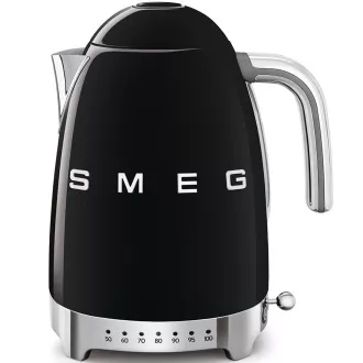 Smeg KLF04BLEU električni kuhalnik, 1, 7 l (7 skodelic), 2400 W, slog 50. let, nadzor temperature, 7 programov, črn