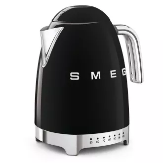 Smeg KLF04BLEU električni kuhalnik, 1, 7 l (7 skodelic), 2400 W, slog 50. let, nadzor temperature, 7 programov, črn