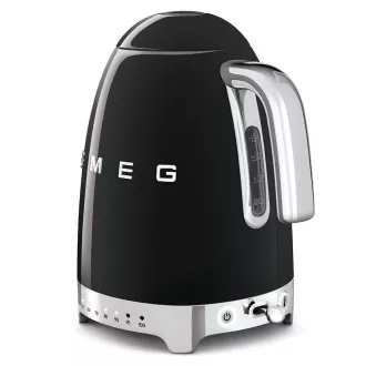 Smeg KLF04BLEU električni kuhalnik, 1, 7 l (7 skodelic), 2400 W, slog 50. let, nadzor temperature, 7 programov, črn