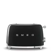 Smeg TSF01BLEU opekač/toaster, 2 opekača, 6 stopenj opekanja, predal za drobtine, slog. 50. leta, črna