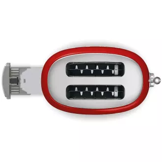 Smeg TSF01RDEU opekač kruha/toaster pečica, 2 opekača kruha, 6 stopenj opekanja, predal za drobtine, slog iz 50. let prejšnjega stoletja, rdeča
