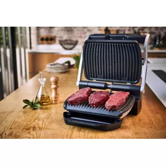 Tefal Optigrill GC712834 kontaktni žar, 2000 W, 6 programov, indikator napredka, pladenj za kapljanje, črna Tefal Optigrill GC712834 kontaktni žar, 2000 W, 6 programov, indikator napredka, pladenj za kapljanje, črna