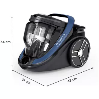 Rowenta RO7971EA Silence Force Cyclonic Effitech Animal sesalnik brez vrečke, 500 W, HEPA filter, za vse vrste tal