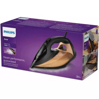 Philips DST7040/80 parni likalnik, 2800 W, samodejni izklop, samočiščenje, škropljenje, zlata / črna