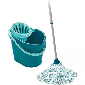 Leifheit 56792 Classic Mop Set Komplet za čiščenje, krtačasti mop, krtačeni mop, vedro