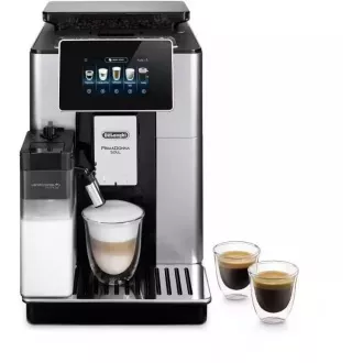 DeLonghi PrimaDonna Soul ECAM 610.55.SB avtomatski aparat za kavo, 1450 W, 19 barov, vgrajen mlinček, smart, sistem za mleko