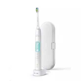 Philips HX6857/28 Sonicare ProtectiveClean 5100 zobna ščetka, 62000 oscilacij/min, 3 načini, časovnik, kovček, bela