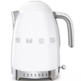 Smeg KLF04WHEU električni kuhalnik, 1, 7 l (7 skodelic), 2400 W, slog 50. let, nadzor temperature, 7 programov, bel