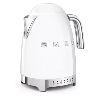 Smeg KLF04WHEU električni kuhalnik, 1, 7 l (7 skodelic), 2400 W, slog 50. let, nadzor temperature, 7 programov, bel