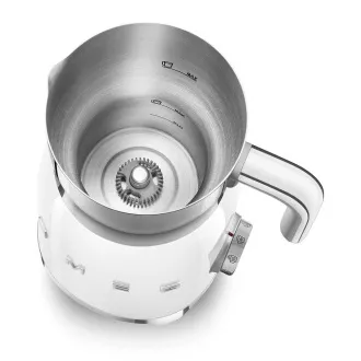 Smeg MFF11WHEU penilnik mleka, 500 W, 600 ml / 2,5 skodelice, vroča čokolada / mleko, rahla pena, bela