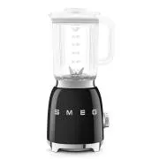 Mešalnik Smeg BLF03BLEU, 800 W, 4 programi, pulzna funkcija, 18000 vrtljajev na minuto, rezilo iz nerjavečega jekla, drobljenje ledu, 50's Style, črn