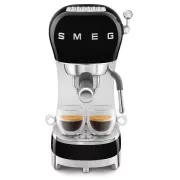 Smeg ECF02BLEU aparat za espresso, vzvod, 1350 W, 15 barov, termoblok, pasivni grelnik skodelic, črn