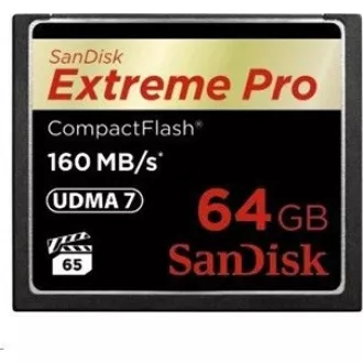 SanDisk Compact Flash 64 GB Extreme Pro (160 MB/s) VPG 65, UDMA 7