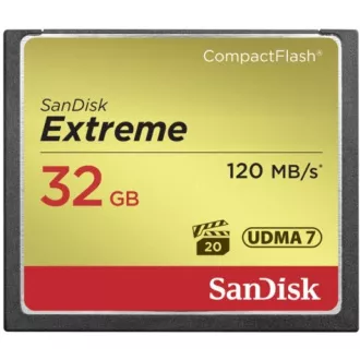 SanDisk Compact Flash 32 GB Extreme (R:120/W:85 MB/s) UDMA7