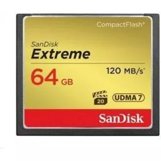 SanDisk Compact Flash 64 GB Extreme (R:120/W:85 MB/s) UDMA7