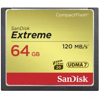 SanDisk Compact Flash 64 GB Extreme (R:120/W:85 MB/s) UDMA7