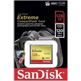SanDisk Compact Flash Card 128 GB Extreme (R:120/W:85 MB/s UDMA7)