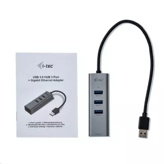 i-tec USB 3.0 Metal HUB 3 vrata Gigabit Ethernet adapter i-tec USB 3.0 Metal HUB 3 vrata Gigabit Ethernet adapter