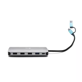 i-tec USB 3.0 USB-C/Thunderbolt 3x zaslon Kovinski nano dock z LAN, PD 100 W