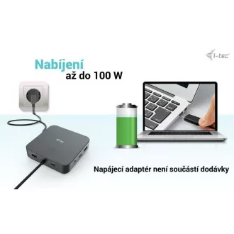 i-tec USB-C HDMI   Dual DP Docking Station   Power Delivery 100 W