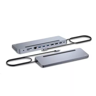 i-tec USB-C Metal Ergonomic 4K 3x Display Docking Station, PD 100W   i-tec Universal Charger 100W (paket)