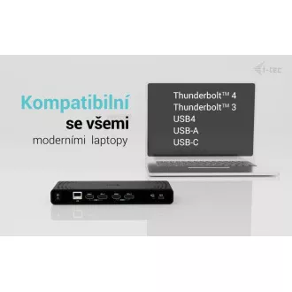 i-tec Univerzalna priklopna postaja z dvojnim zaslonom 4K, Power Delivery 85W