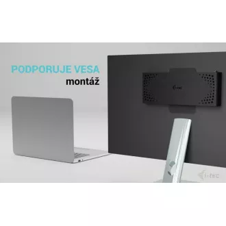 i-tec univerzalna priklopna postaja z dvojnim zaslonom 4K, Power Delivery 85 W   i-tec polnilec USB-C 100 W