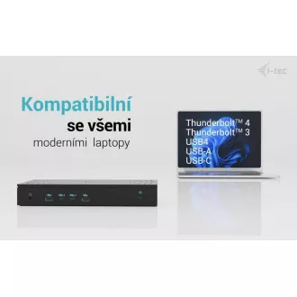 i-tec Univerzalna priklopna postaja za zaslone 5x 4K, Power Delivery 100W